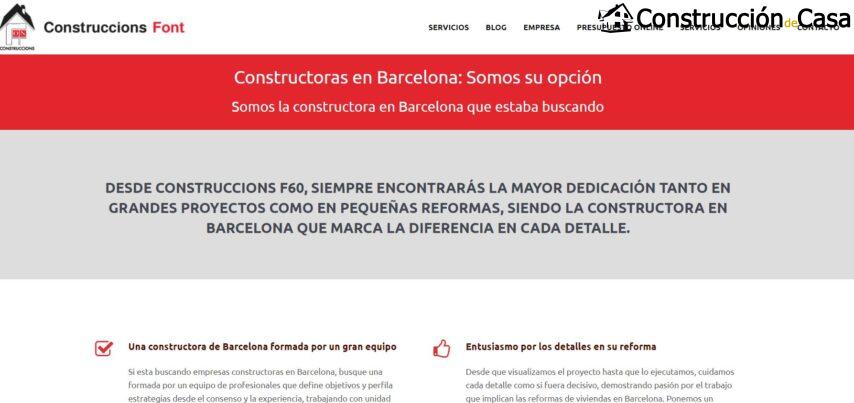 Constructoras en Barcelona - Empresas de construcción en Barcelona Font