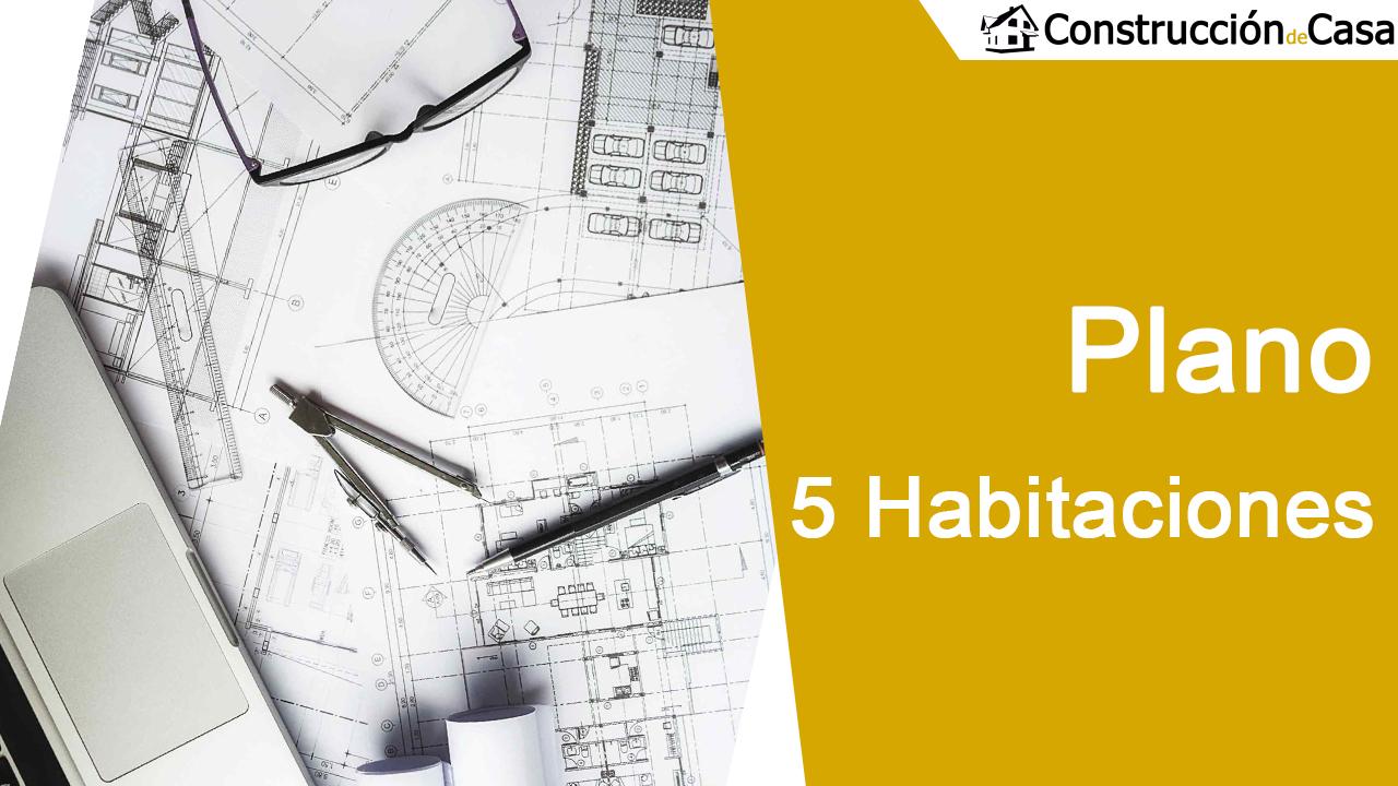 Plano de casa de 5 habitaciones