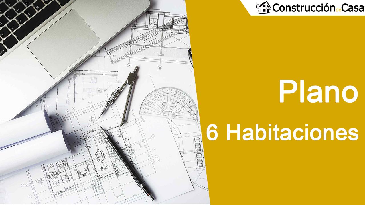 Plano de casa de 6 habitaciones