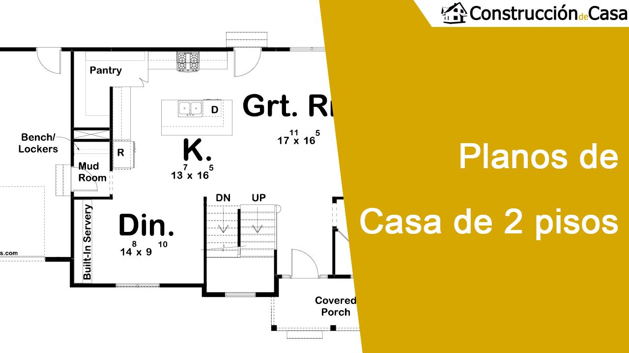 Planos de casa de 2 pisos