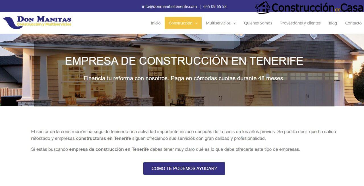 mejores empresas de construcción en Santa Cruz de Tenerife don manitas