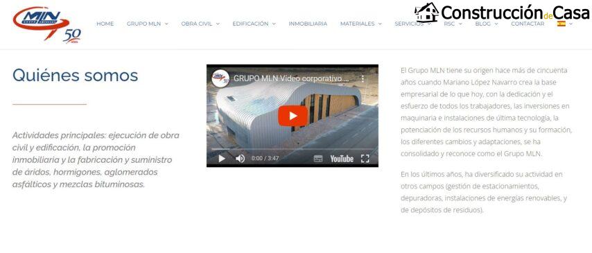 Grupo MLN - Empresa constructora aragon