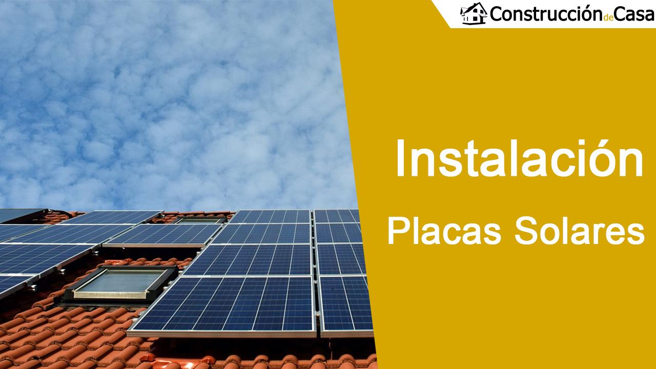 Instalación de placas solares